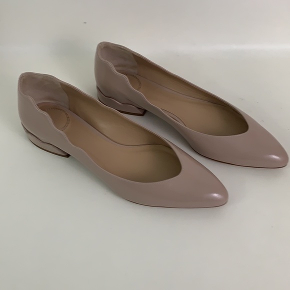 Chloe Laurena Scalloped Pointed Toe Ballet Flats - Picture 5 of 11